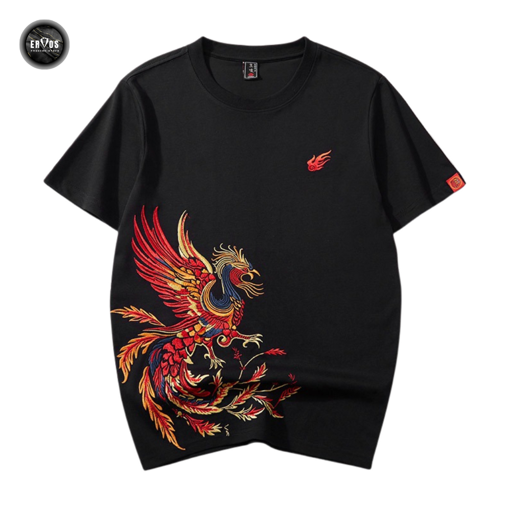 EMBROIDERY T-SHIRT RAINBOW PHOENIX #102