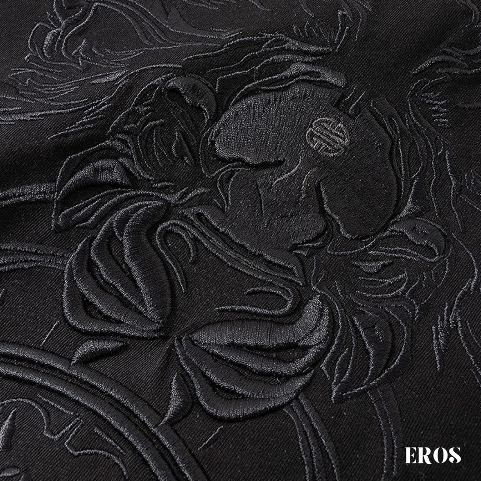 EMBROIDERY T-SHIRT LION HEAD #050