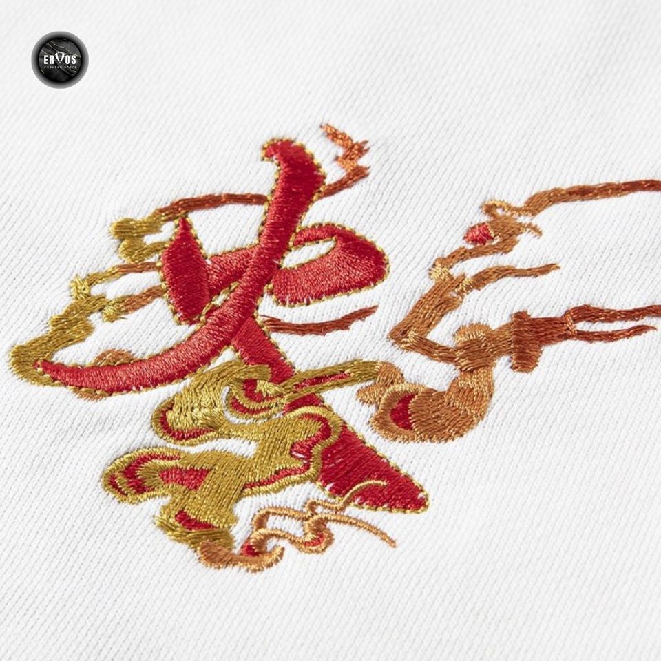 EMBROIDERY LONG-SLEEVED SWEATSHIRT BLAZING PHOENIX #L06