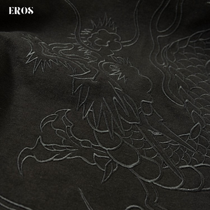 EMBROIDERY T-SHIRT TWIN DRAGONS #051