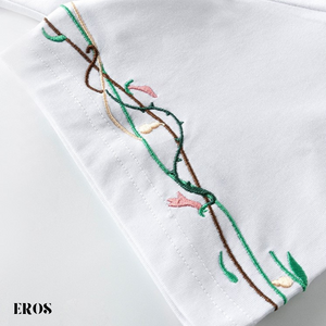 EMBROIDERY T-SHIRT THORN FLOWER #053