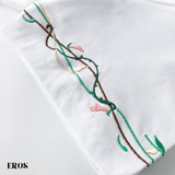 EMBROIDERY T-SHIRT THORN FLOWER #053