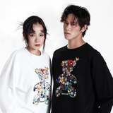 EMBROIDERY LONG-SLEEVED SWEATSHIRT BEARCUB #L08