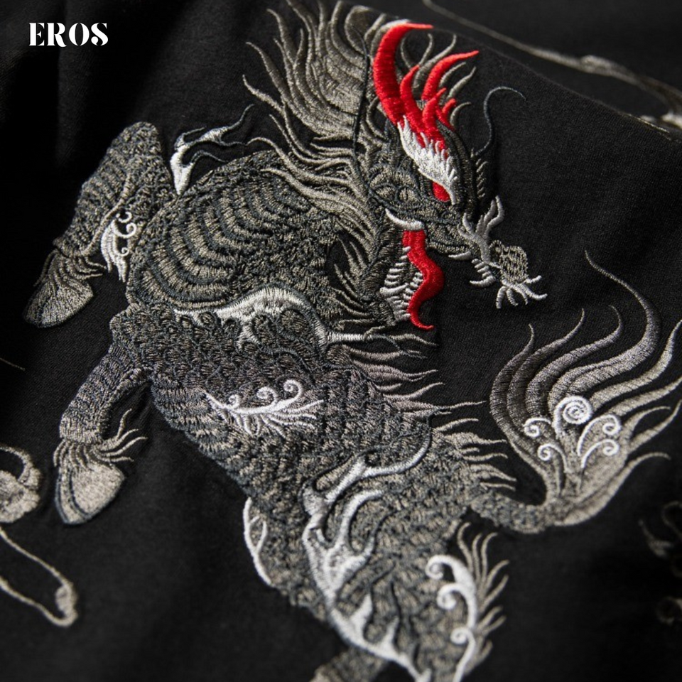 EMBROIDERY T-SHIRT QILIN #055