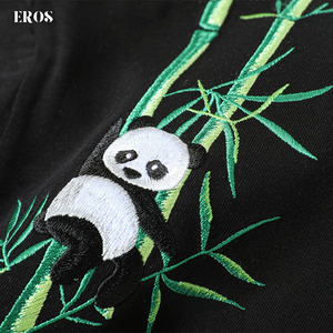 EMBROIDERY T-SHIRT BAMBOO GROVE PANDA #106