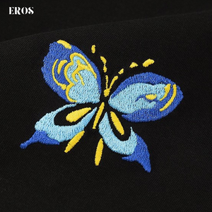 EMBROIDERY T-SHIRT BUTTERFLY #056