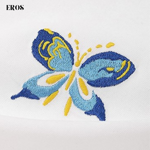 EMBROIDERY T-SHIRT BUTTERFLY #056