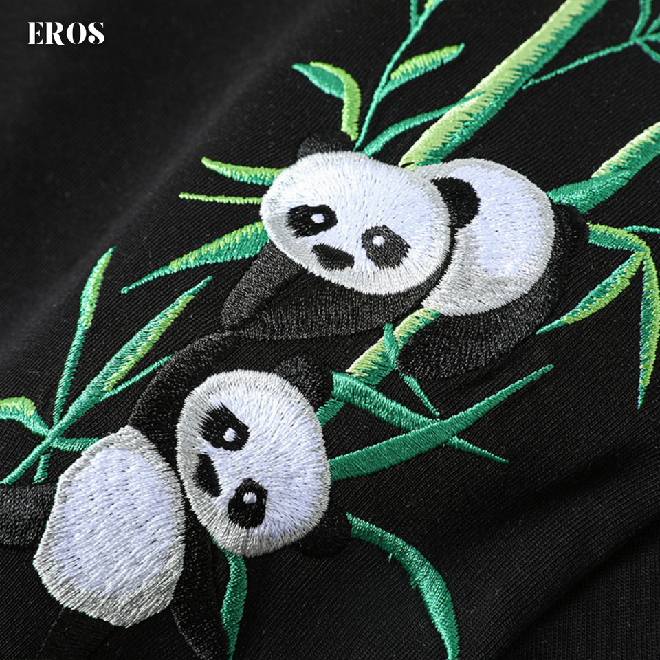 EMBROIDERY T-SHIRT BAMBOO GROVE PANDA #106