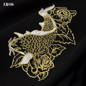 EMBROIDERY T-SHIRT TWIN KOI #058