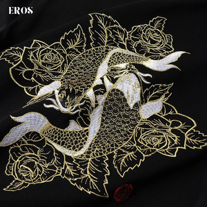 EMBROIDERY T-SHIRT TWIN KOI #058