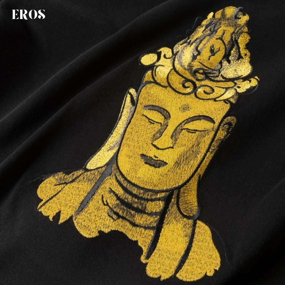 EMBROIDERY T-SHIRT BUDDHA #062