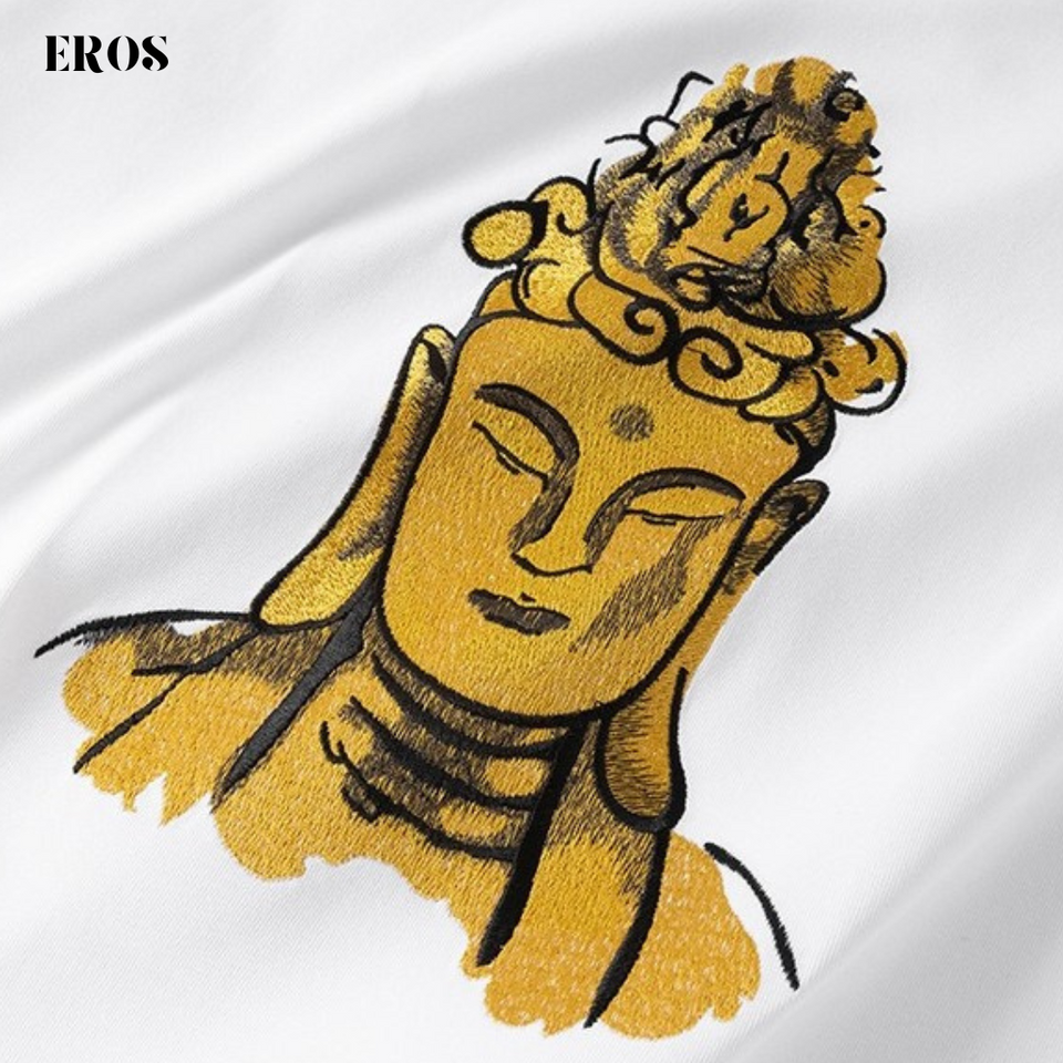 EMBROIDERY T-SHIRT BUDDHA #062