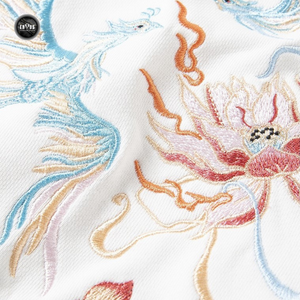 EMBROIDERY LONG-SLEEVED SWEATSHIRT PHOENIX & LOTUS #L07