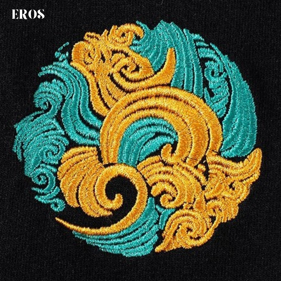 EMBROIDERY T-SHIRT DRAGON #078