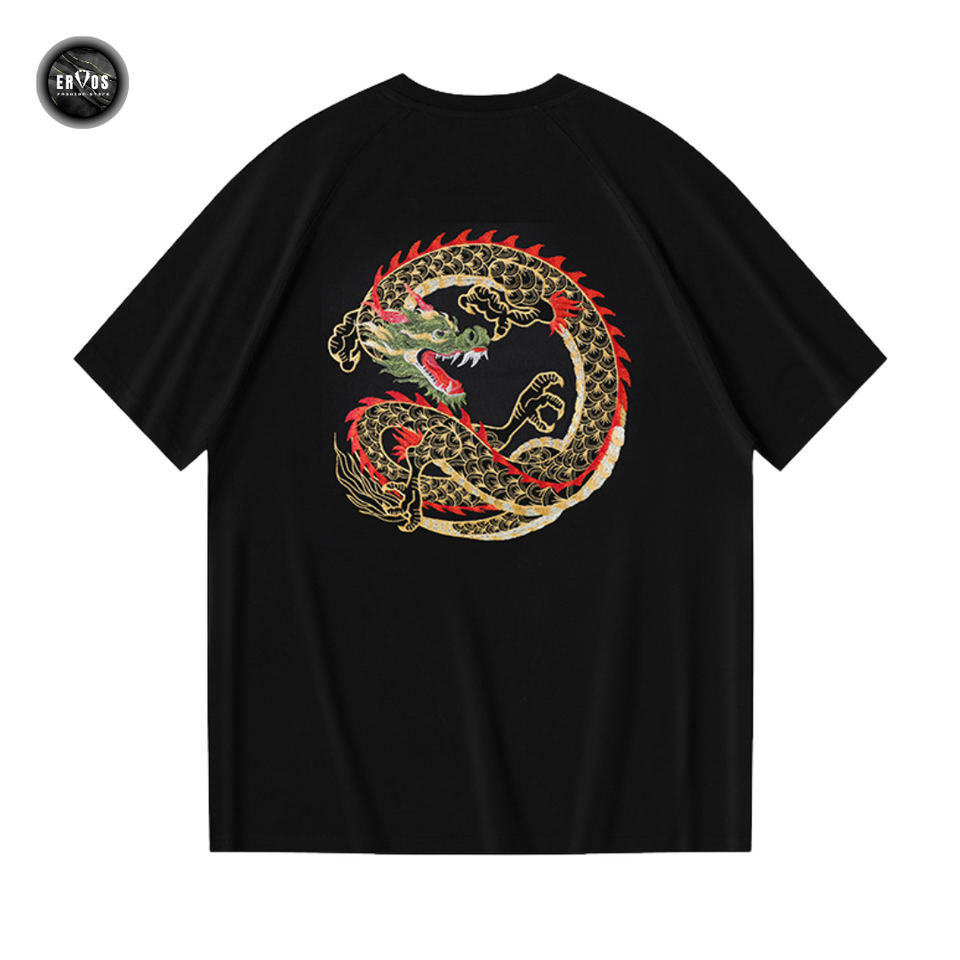 EMBROIDERY T-SHIRT SKYBORNE DRAGON #095