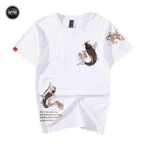 EMBROIDERY T-SHIRT KOI #074