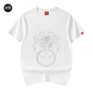 EMBROIDERY T-SHIRT LION HEAD #050