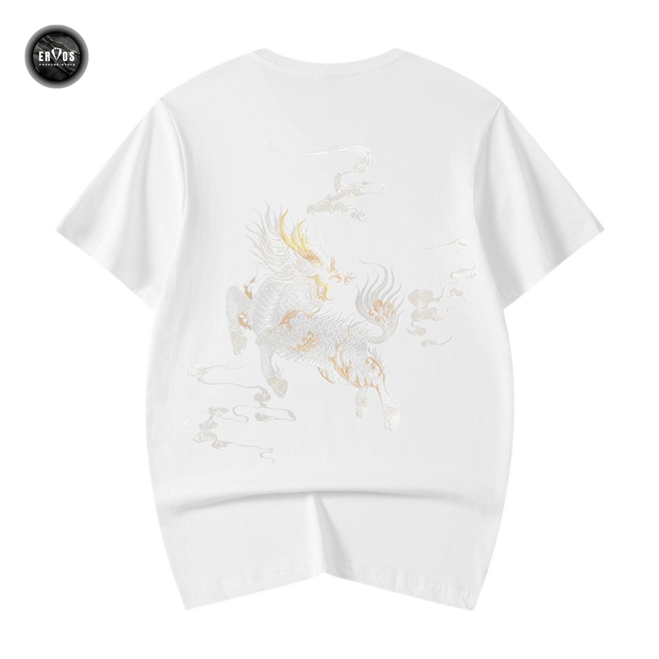 EMBROIDERY T-SHIRT QILIN #055