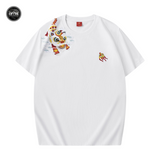 EMBROIDERY T-SHIRT LION ROLLING HYDRANGEA #052