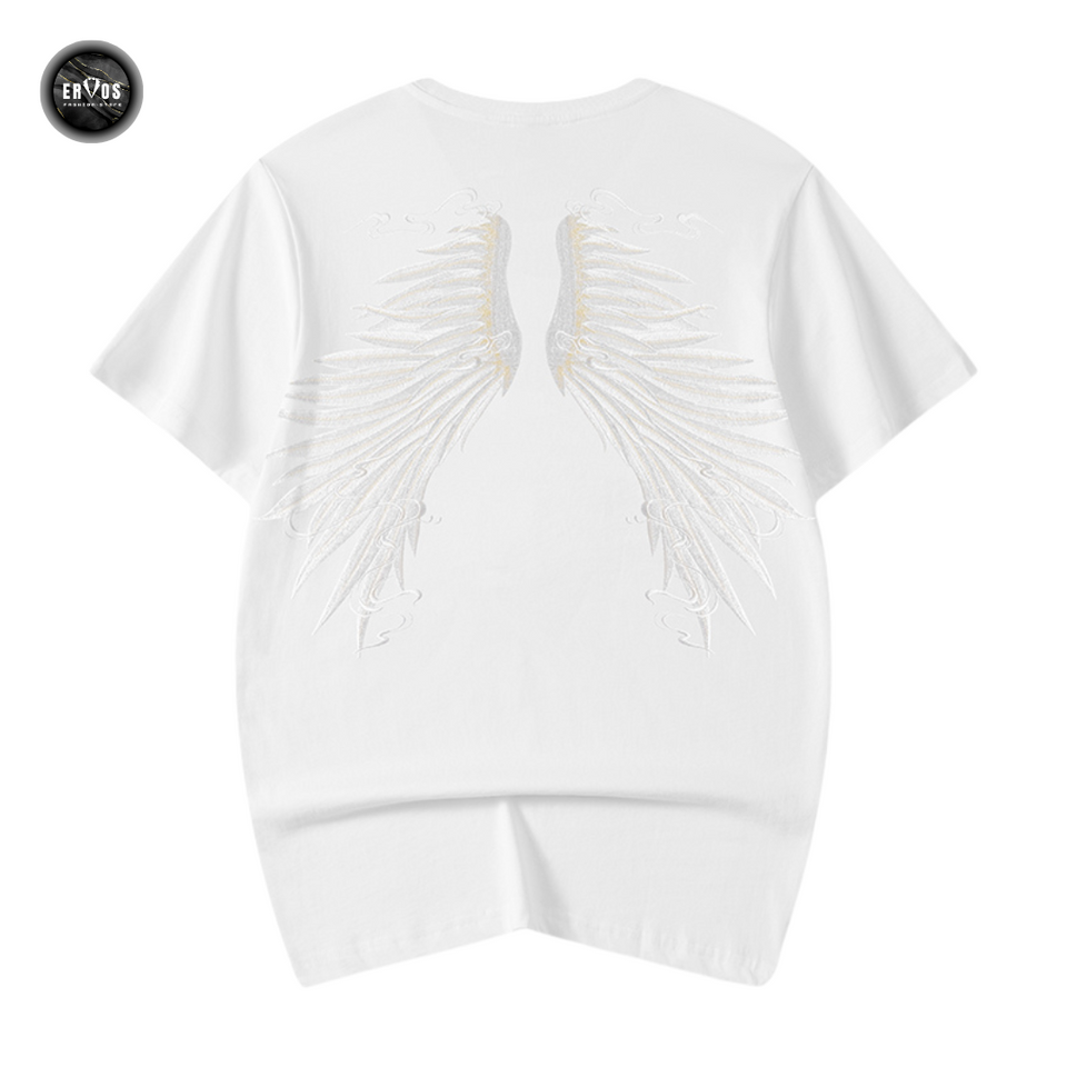 EMBROIDERY T-SHIRT ANGEL WINGS #024