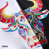 EMBROIDERY T-SHIRT BULLISH #006