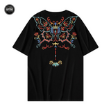 EMBROIDERY T-SHIRT BUTTERFLY FAN #108