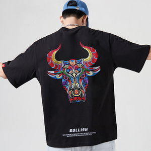 EMBROIDERY T-SHIRT BULLISH #006