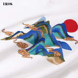 EMBROIDERY HOODIES MOUNTAIN H007