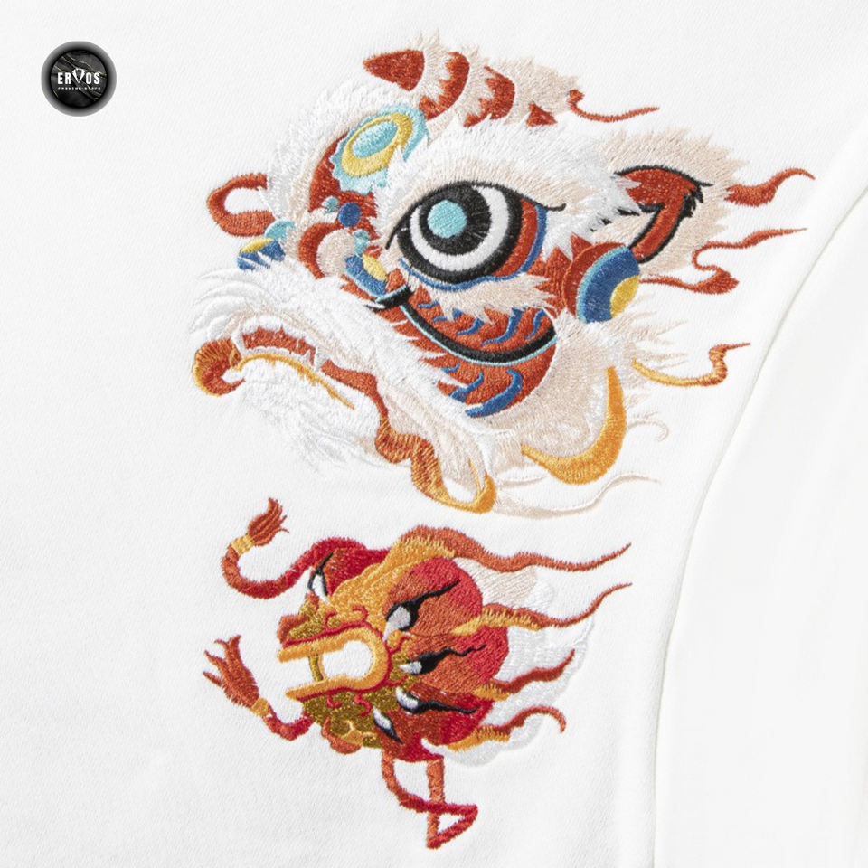 EMBROIDERY LONG-SLEEVED SWEATSHIRT AWAKENED LION BLESSINGS #L09