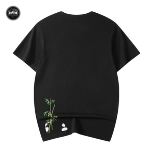 EMBROIDERY T-SHIRT BAMBOO PANDA #046