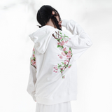 EMBROIDERY HOODIES PEACH BLOSSOM H030