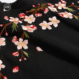 EMBROIDERY LONG-SLEEVED SWEATSHIRT PLUM BLOSSOM #L010