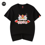 EMBROIDERY T-SHIRT LION DANCE WIN #011