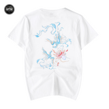 EMBROIDERY T-SHIRT PHOENIX AND LOTUS #004