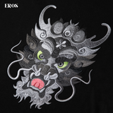 EMBROIDERY T-SHIRT GREEN EYE DRAGON #010