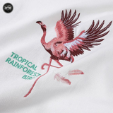 EMBROIDERY HOODIES FLAMINGO H025