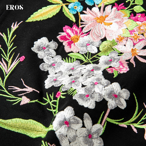 EMBROIDERY T-SHIRT FLORAL BLOSSOMS #112