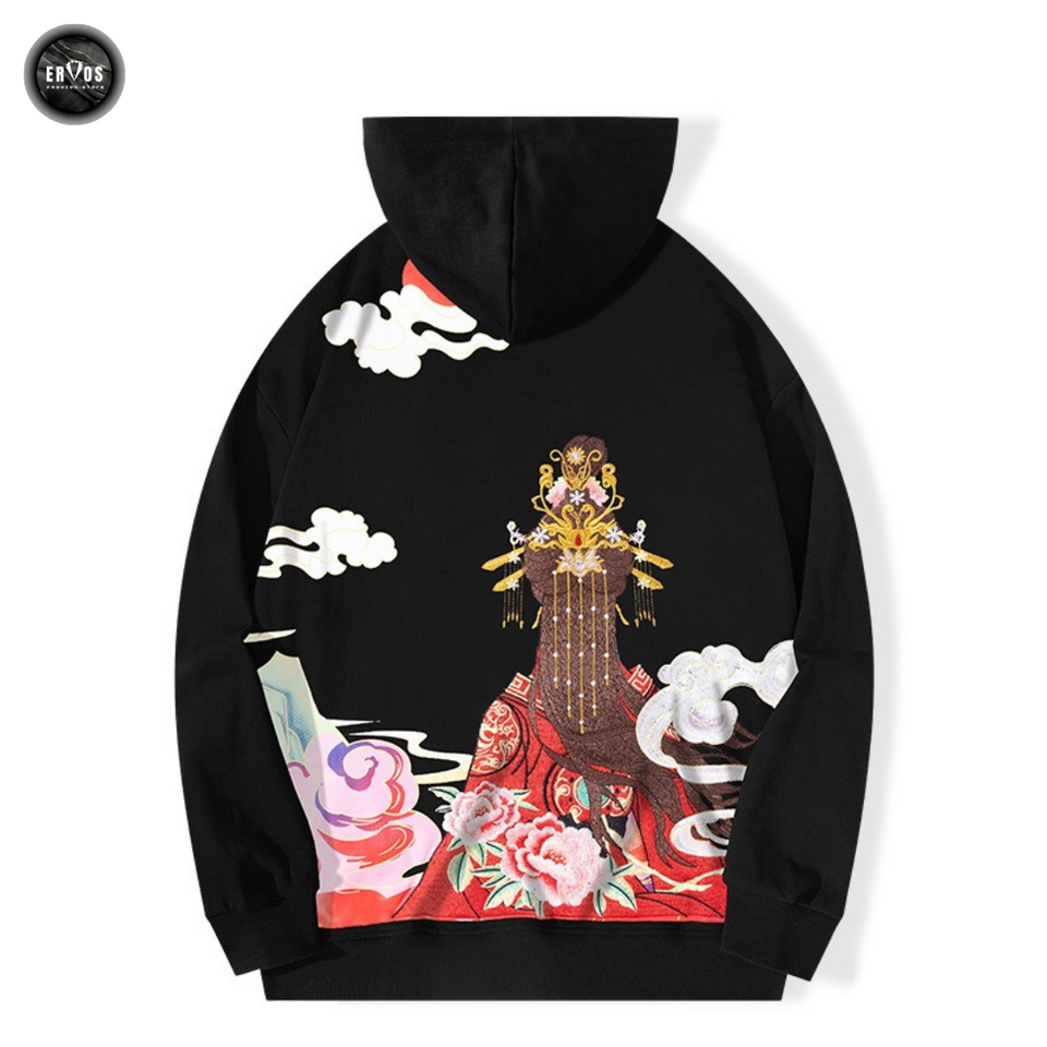 EMBROIDERY HOODIES FAIRY ZI XIA H008