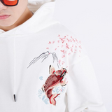 EMBROIDERY HOODIES SAKURA KOI H006