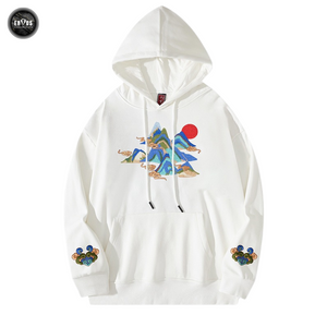 EMBROIDERY HOODIES MOUNTAIN H007